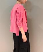 コットンミラノリブ　カーディガン